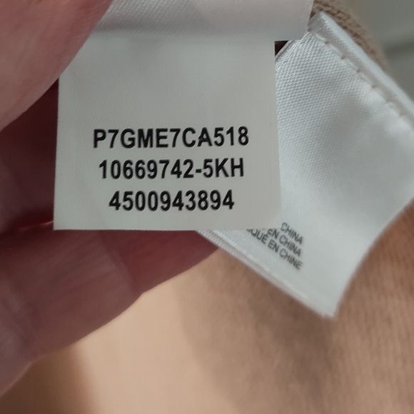 Tan Fringed Long Cardigan Sweater | Large - Picture 13 of 16